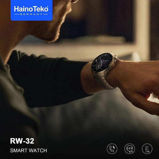 Haino Teko ® Germany RW-32 AMOLED Display Smart Watch with 3 Strap| Be Stylish with Quality Smart Watch