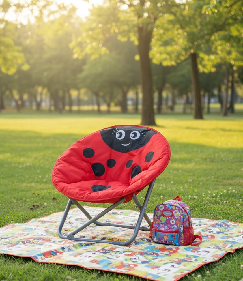 Kids Ladybug Moon Chair Ⓢ